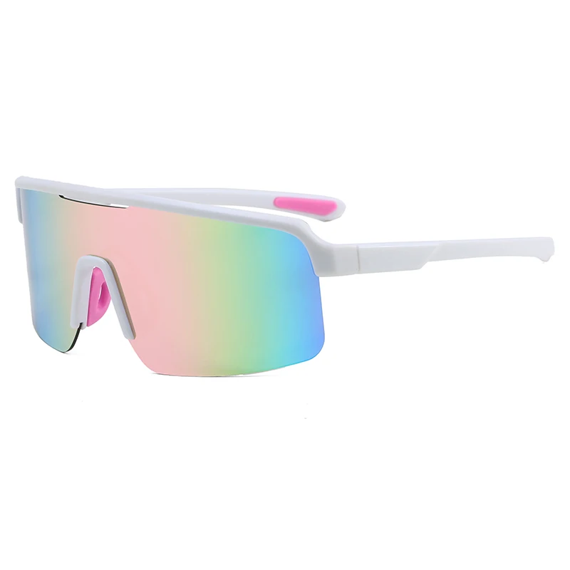 الرجال الدراجات نظارات نظارات شمسية رياضية معكوسة المعدات في الهواء الطلق نظارات التخييم العصرية ملفوفة المضادة للأشعة فوق البنفسجية ركوب التزلج ظلال #4