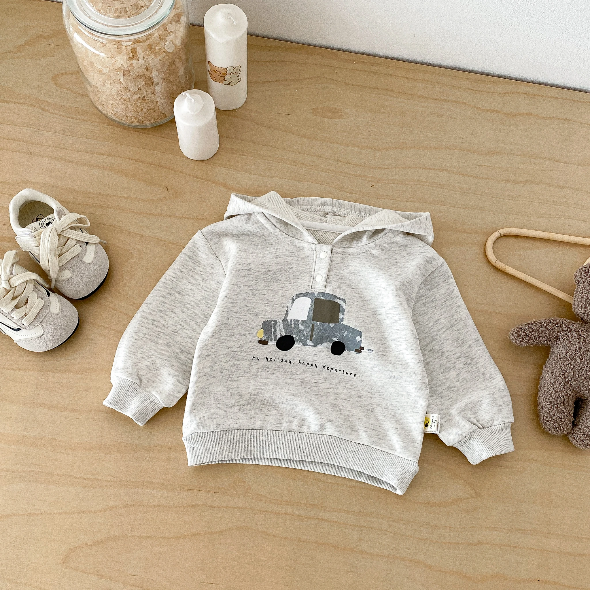 Spring and Autumn Hooded Pullover 2026 New Style Boys' cartoon Casual Loose Hooded Shirt