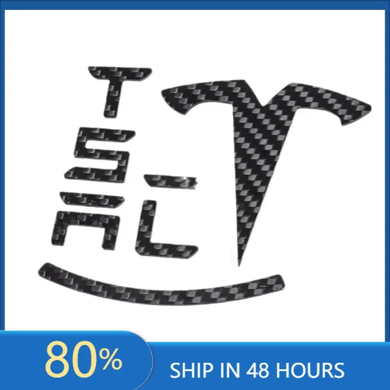 

Car Stickers For Tesla Model3 Y X S Model3 Highland Logo Sticker True Carbon Fiber Spacex Elon Musk Letter Car Stickers Exterior