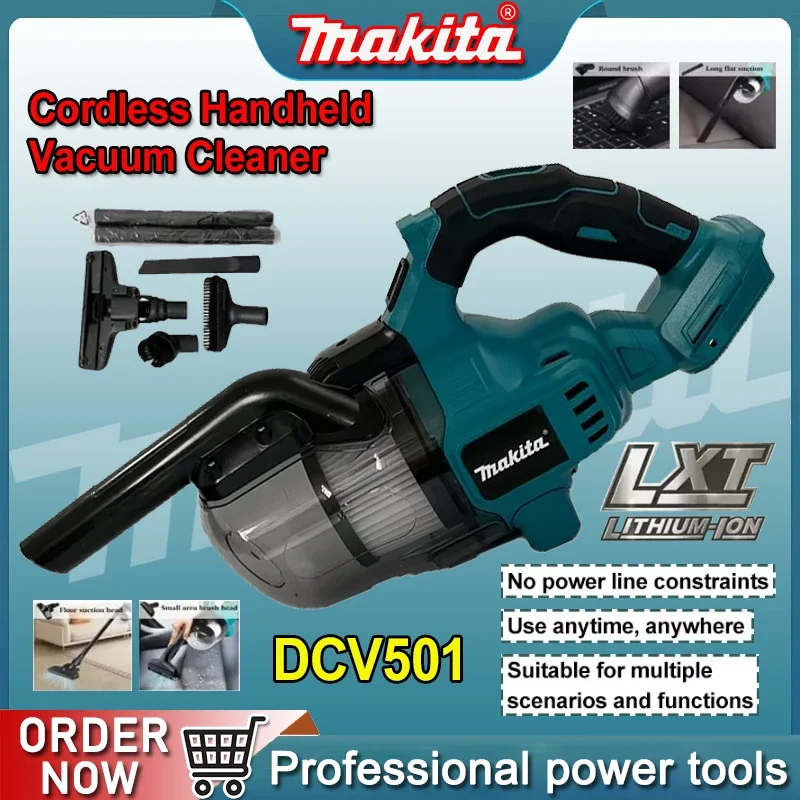 

Makita DCV501 Cordless Handheld Vacuum Cleaner Portable Brushless Vehicle Mounted Floor Cleaner Household Power Tools Fit Car