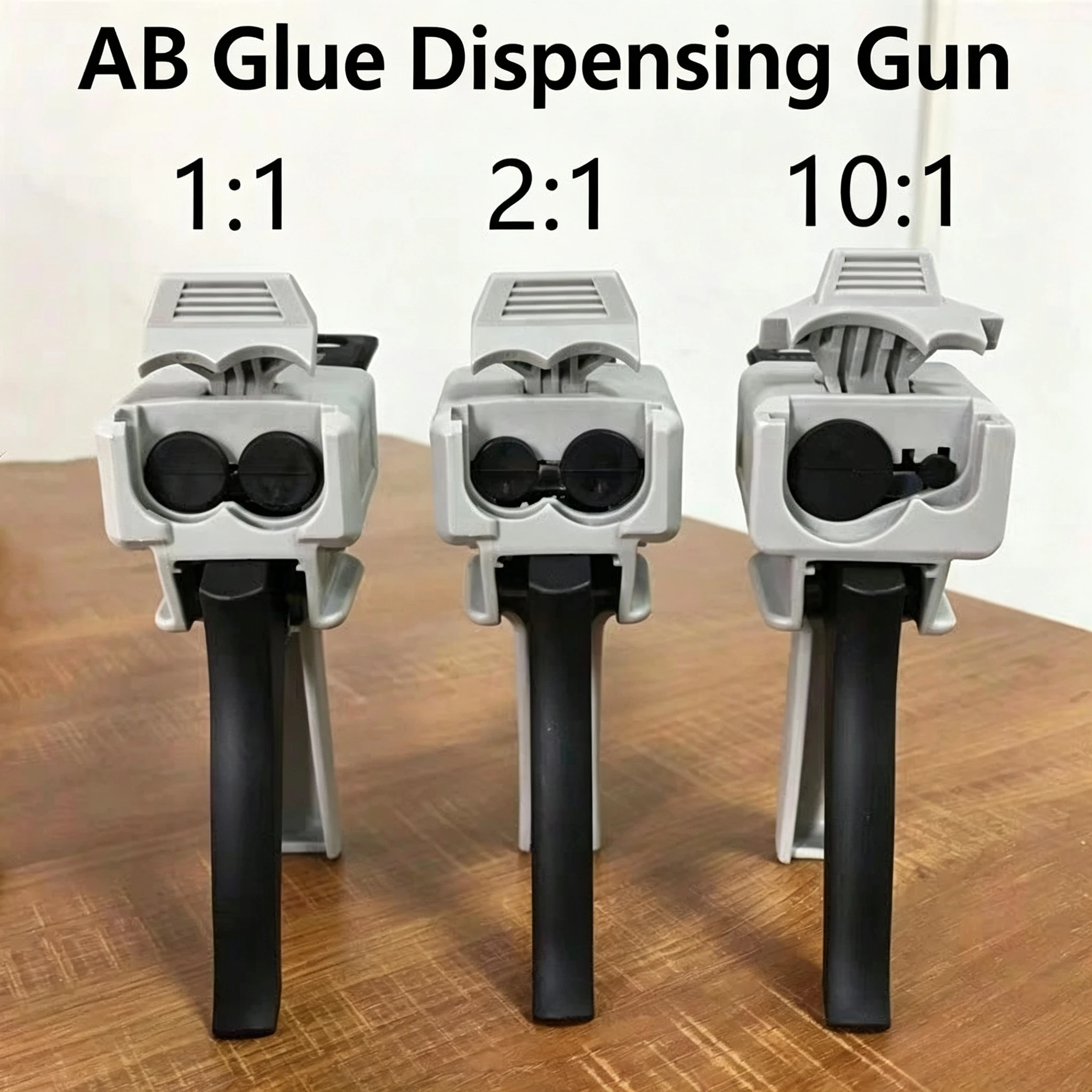 Manual AB Glue Gun for Epoxy Resin, Dual Cartridge Mixing Caulk Gun with Static Mixer, Two Component Adhesive Applicator
