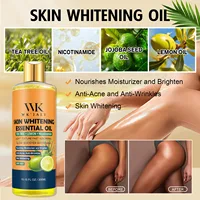 Huile pour le corps éclaircissante WK JALY, hydratation intense, hydratation, peau lisse, réduction des taches, mélanine, pour peaux foncées, noires, caramel 2