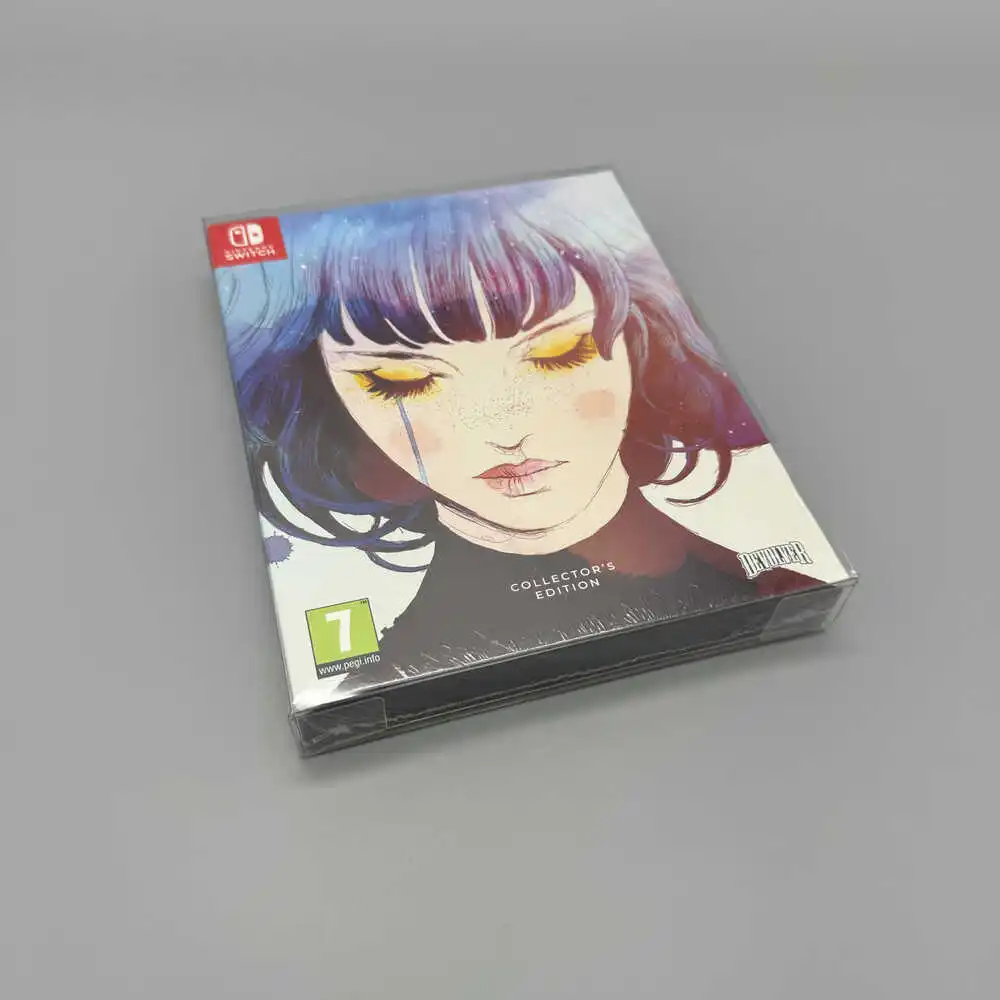 Clear protective PET cover  case For NS Switch for Gris Limited Edition  Transparent collection box