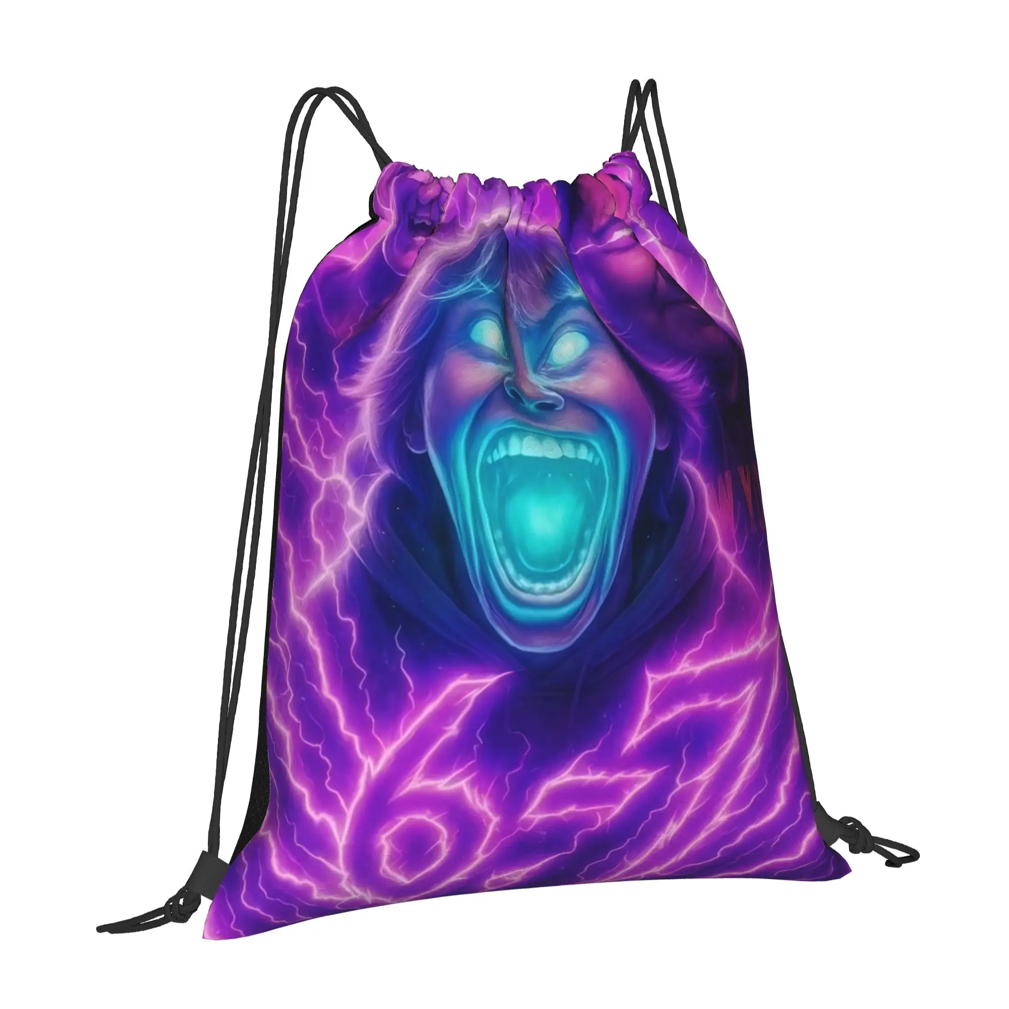 six seven 67 meme 67 Portable Shopping Drawstring Backpack Riding Backpack Gym Shoes Drawstring Bags
