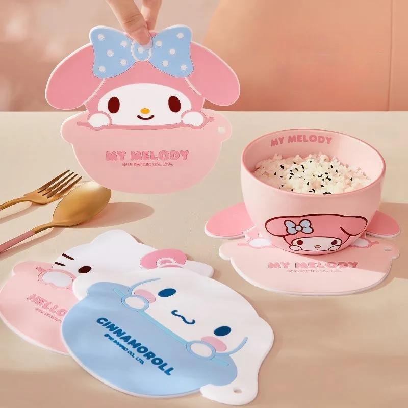 

Sanrio, Hello Kitty Cinnamoroll My Melody Изолированная подложка, водонепроницаемый силиконовый коврик, мультяшный аниме персонаж, аксессуары