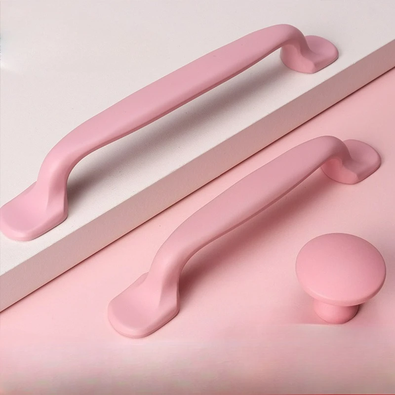 

Simple Children's Room, Cute Pink Handle, Zinc Alloy Cabinet, Wardrobe, Drawer, Hardware Handle