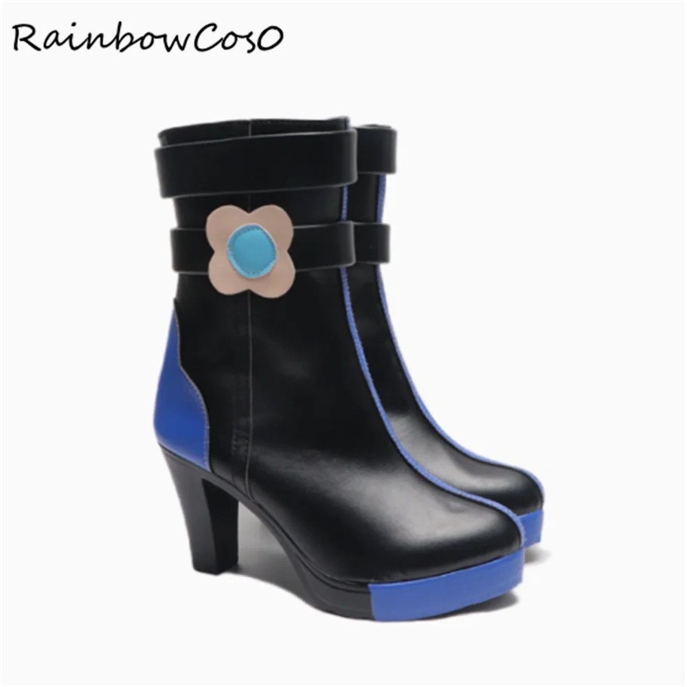 Agafya Genshin Impact Cosplay scarpe stivali gioco Anime Halloween RainbowCos0 W4287