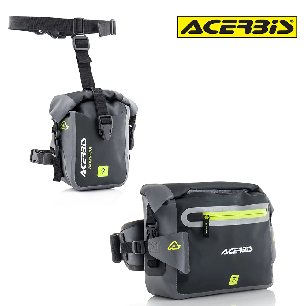 Acerbis Motorcycle Waterproof Bag Bumper Repair Tool Placement Bag pack Leg Side Bag Belt Hip Bum Luggage Ride Bags Motorbike