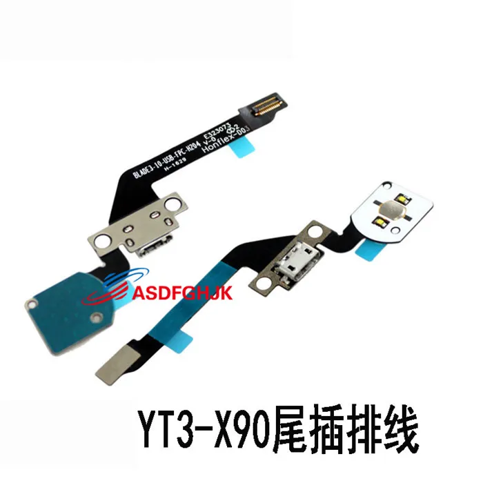 Original FOR Lenovo YT3-X90F YT3-X90L tail plug cable USB charging interface power supply key small board fully tested