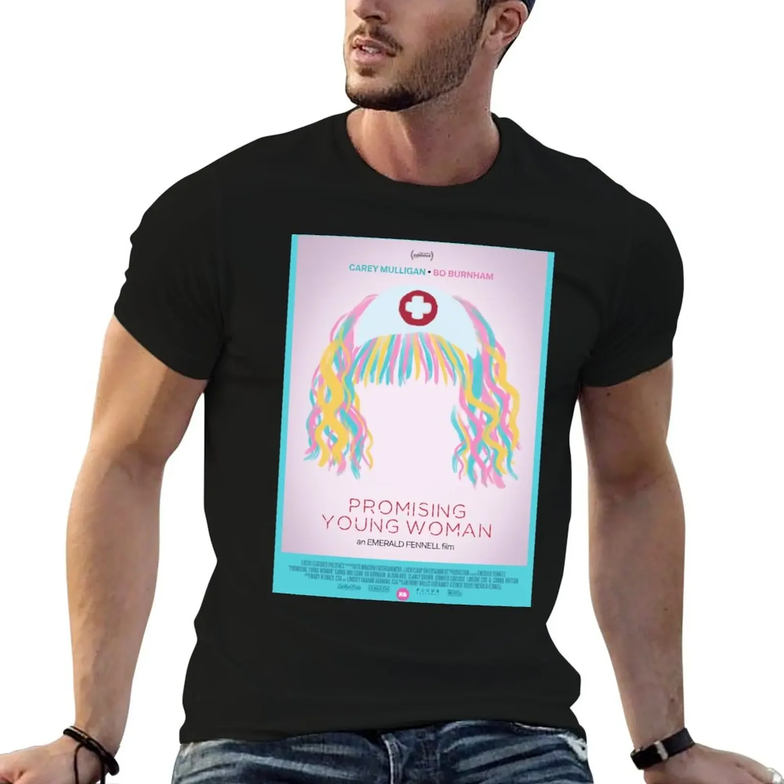 

Promising Young Woman - light variant T-Shirt summer tops T-shirts man Aesthetic clothing mens graphic t-shirts anime