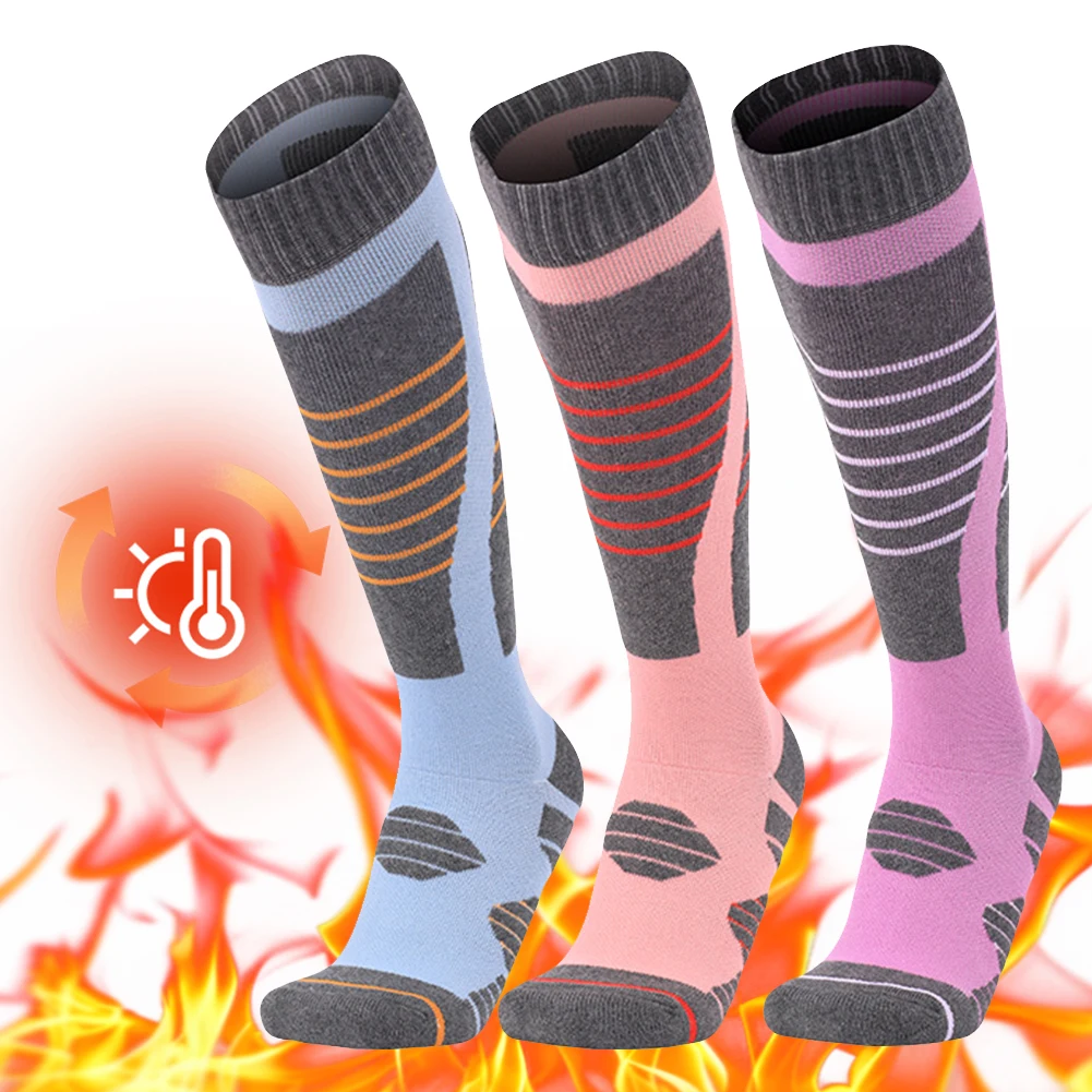 Climbing Sports Socks Sweat-Absorbing Winter Warm Thickening Ski Stockings for Women Outdoor Skiing Cycling Running Hiking