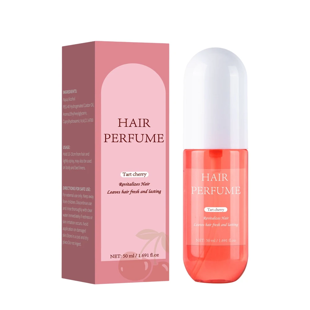 Kersenhaarparfum voor vrouwen, reinigende deodorant haarspray & body mist, verfrist haar, lichaam en kussens, kersensmaak, 100 ml_voghion.com