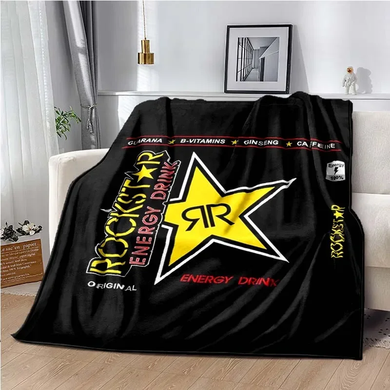 Rockstar Energy Drink Blanket,sport Throw Blankets,Sofa Bde Car Living Room Bedroom Blankets,Decke,frazad,coperta