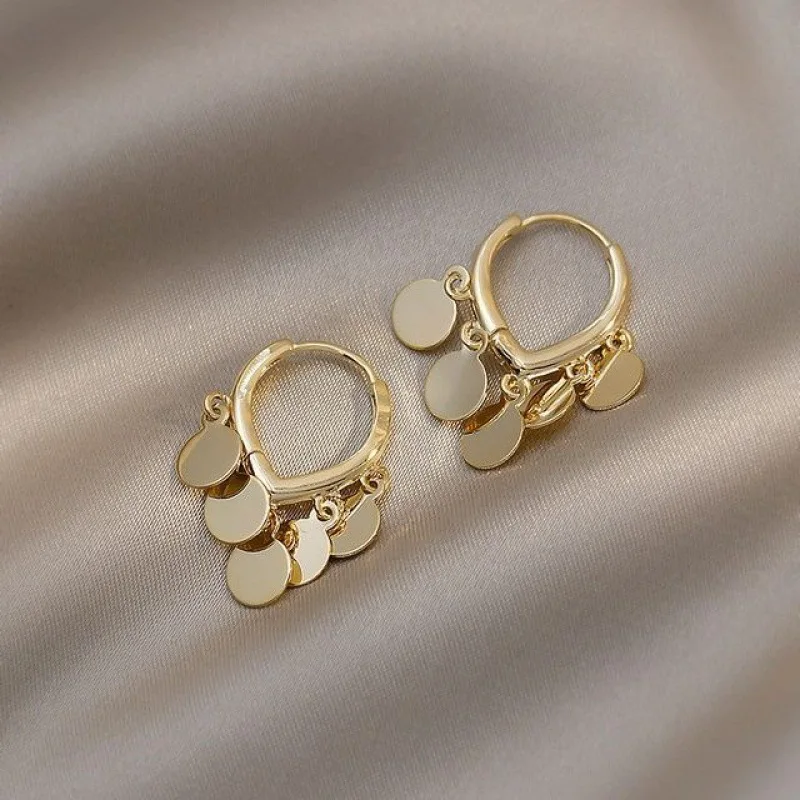 2022 New Trendy Metal Round Hoop Earrings For Women Temperament Design Bohemia Earrings Female Jewelry Birthday Gift