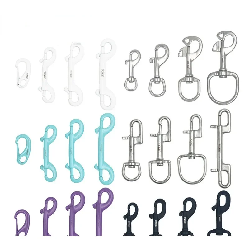 316 Stainless Steel, Blind Buckle Single Head Double Head Hook Color Black Submersible Side Hook 5 pcs