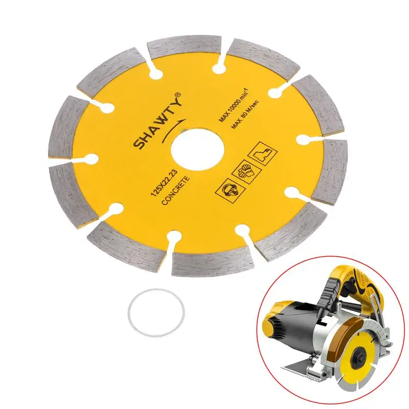 Yellow Sliver 125MM Diamond Disc Saw Blades Cutting Blade Disk For Angle Grinder Cutting Marble Ceramic Granite Concrete Wood