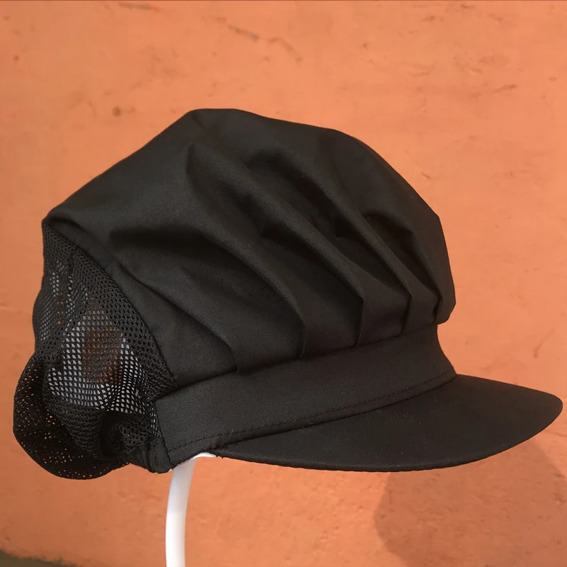 Casquette de cuisine élastique respirante anti-poussière pour hommes et femmes, chapeau de chef d'hôtel, uniforme de travail d'usine, nouveau chapeau de cuisine