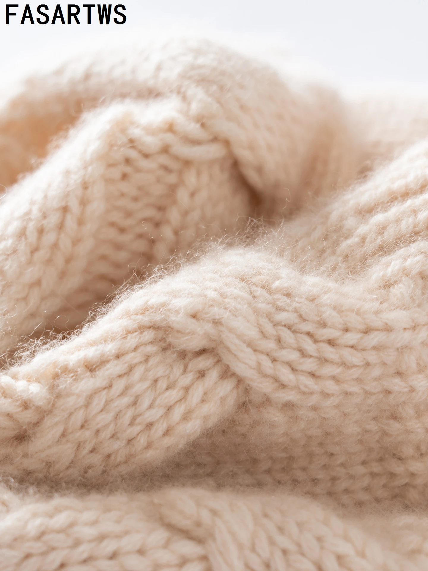 FASARTWS New High-Quality 100% Cashmere New Winter Hats Women's Thick Warm Beanie Jacquard Hat Winter Fashion Casual Soft Hats