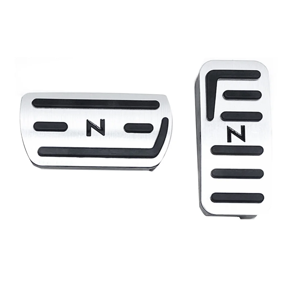 Silver Gas Accelerator Pedal and Break Pedal Cover Non-Slip for Honda N-BOX N-VAN N-WGN N-ONE JF JH JG JJ