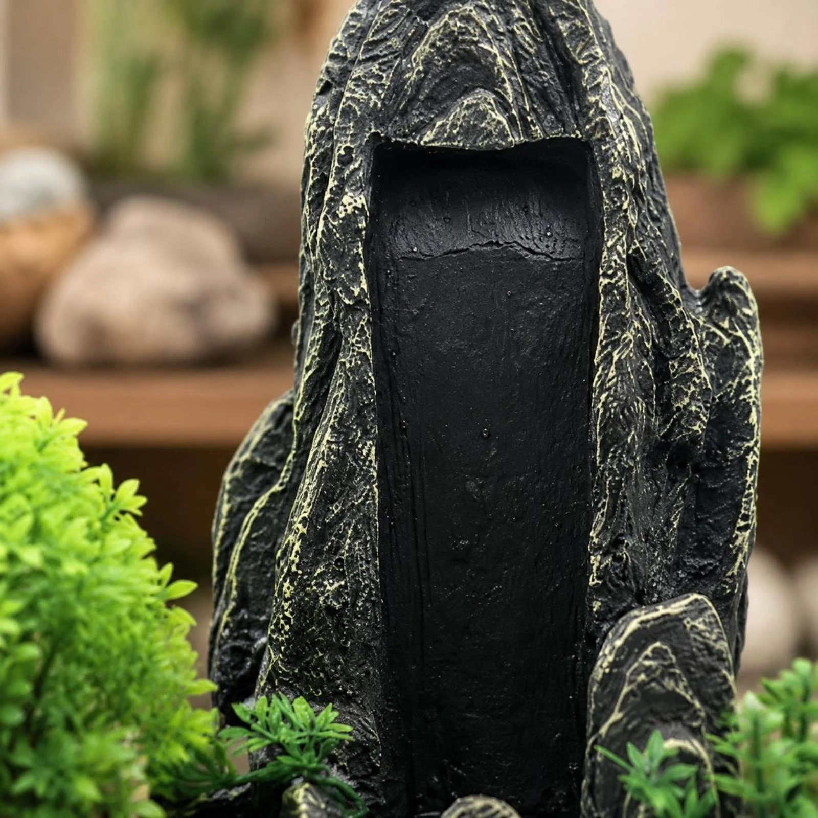 

Mountain Waterfall Ornament Realistic Aquarium Mountain Cave Rock Cave Decor Easy to Pet-Friendly Accessory Handmade for Pond