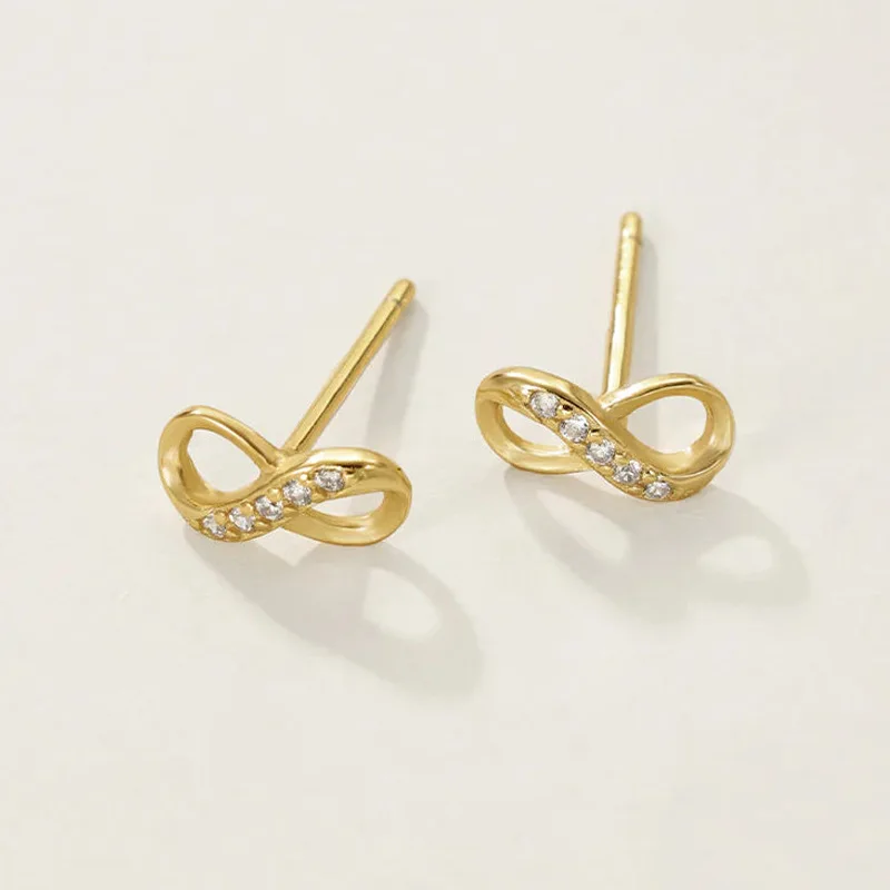 

Jenny&dave S925 Sterling Silver Infinite Symbol Earrings Jewelry Earrings Women's Earrings Ear Cuffs