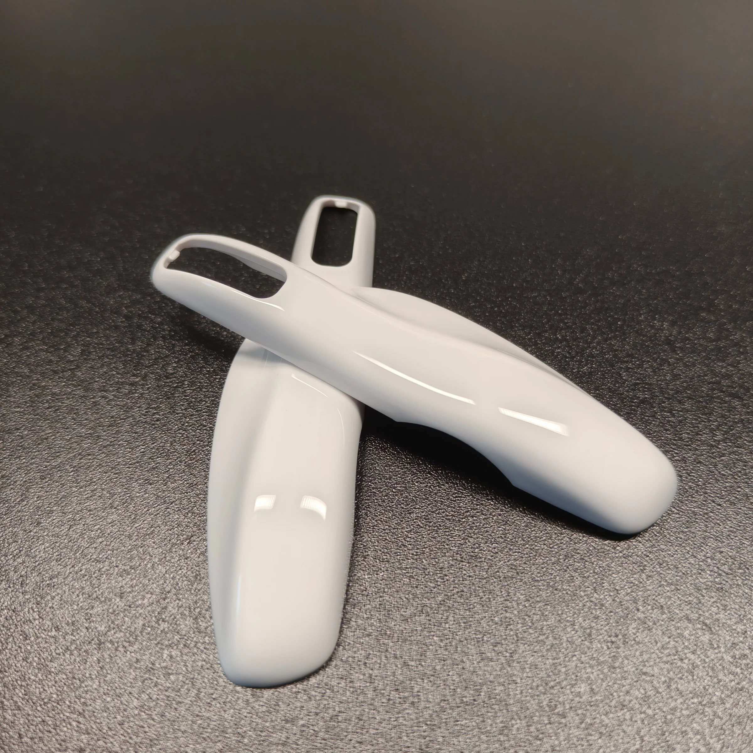 

Жесткий пластиковый чехол для автомобильных ключей, 2 шт., для Porsche Cayenne, Panamera, Macan, Cayman (белый глянец)