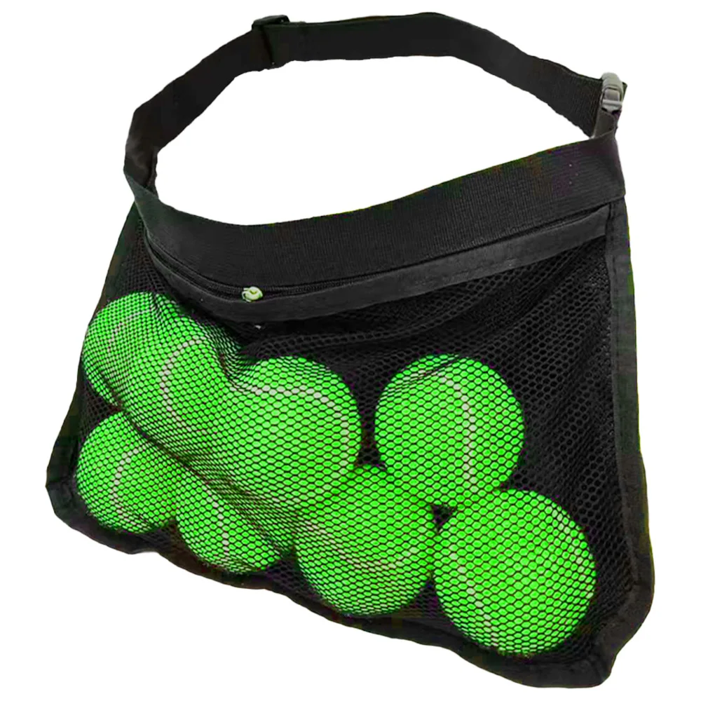 

2pc Tennis Portable Sports Waist Bag, Large Capacity Pickup Pocket, Single Practice Pickleball Bag Equipment Bag