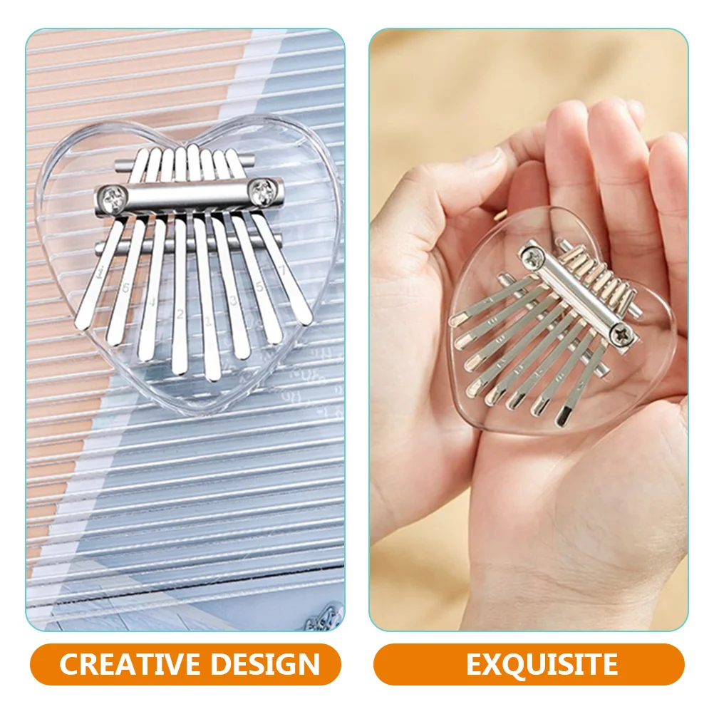 

Heart-shaped Thumb Piano Mini Functional Instruments Pianos Toy Musical Toys Finger Kids Key for