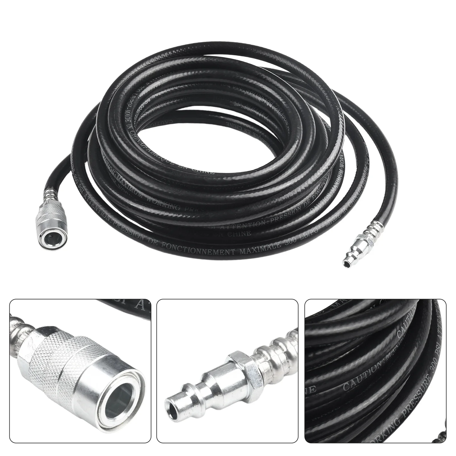 

Air Compressor Hose 24.6ft PVC Pneumatic Accessories With Quick Connect Air Hose For Pneumatic Tools Air Compression Pumps