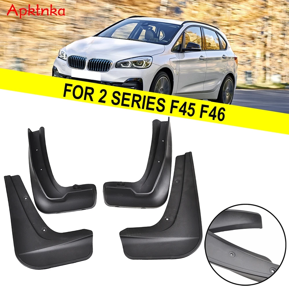 Apktnka For BMW 2 Series F45 F46 Gran Active Tourer Rear Front Splash Guards Mud Flaps