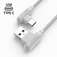 Dual 90 Degree Elbow Type C Fast Charging Cable For Samsung Xiaomi Redmi POCO Huawei Honor OPPO OnePlus Quick Charge USB Cables