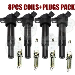 4PC Ignition Coil + Spark plug For Hyundai Elantra Kia Soul Forte 1.8L 2.0L 2011-2014 27300-2E000 273002E000