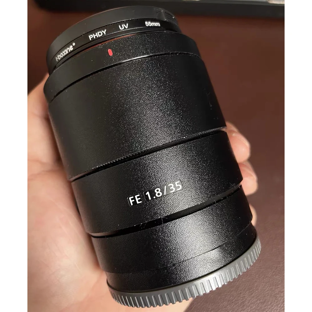 أنمط ملصق مائي الجلد لسوني FE 35 مللي متر F1.8 عدسة الكاميرا ملصق الفينيل التفاف المضادة للخدش فيلم معطف FE 35 1.8 F/1.8 351.8 SEL35F18F