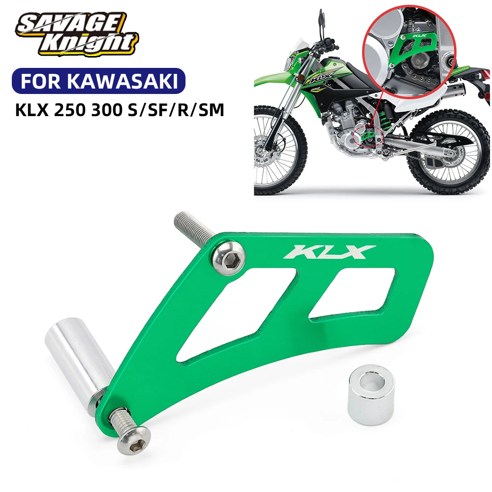 

Front Sprocket Cover For KAWASAKI KLX 250 250S 250SF 300 300R KLX300SM 2025 Motorcycle Left Side Chain Engine Protector Guard