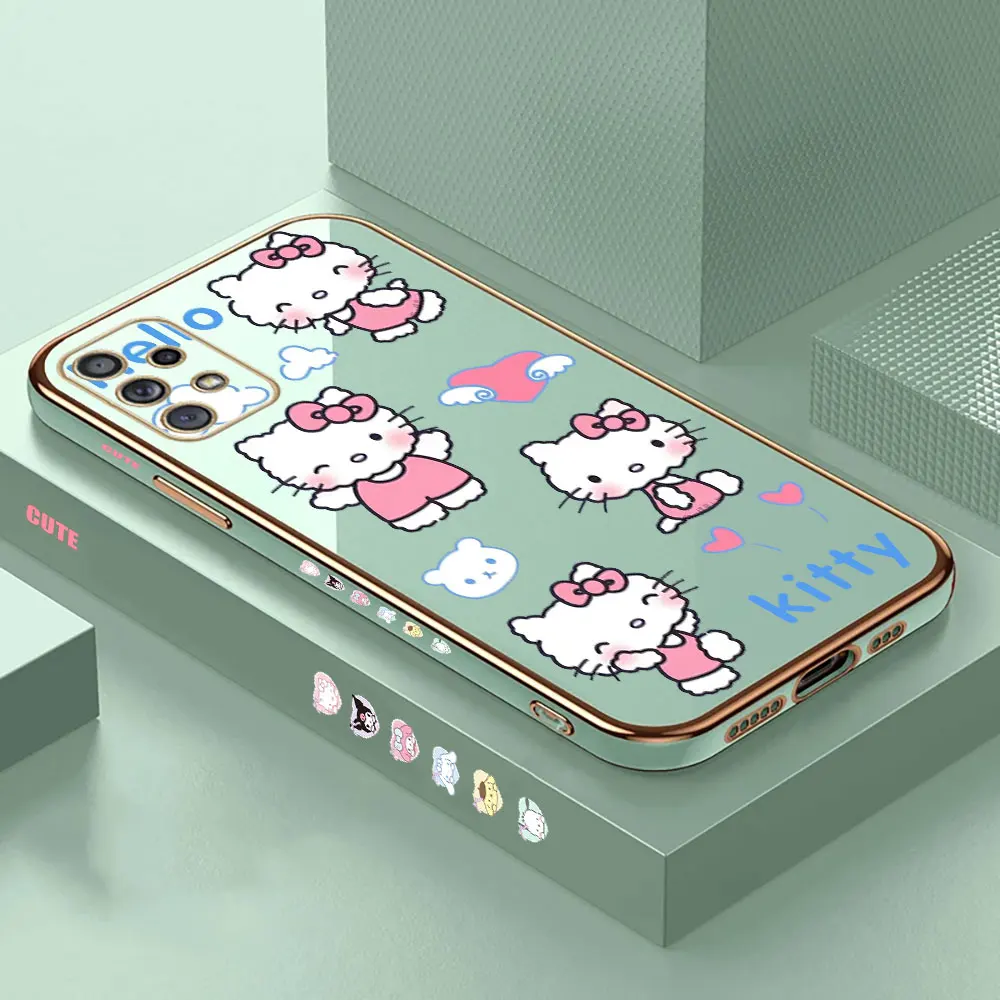 Cartoon Cute Hello Kitty Phone Case For Redmi Note 13 12 12T 12S 11 11T 11S 10 10T 10S 9 9T 9S 8 7 7S 6 5 4 Pro Plus Max Cover