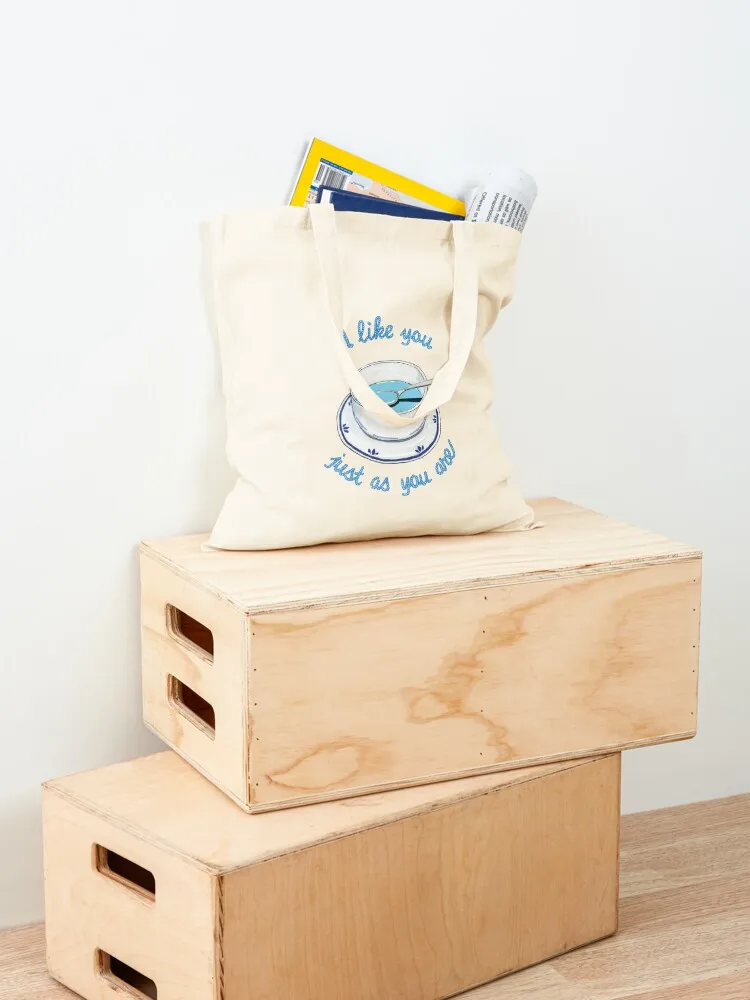 Bridget Blue Soup - I like you just as you are Tote Bag Cloth bags Gift bag Women's bag Women's handbag