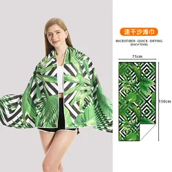 Microfiber Quick-drying Bouble-sided Velvet Sand Beach Towel Bath Towel Digital Sublimation Spent Swimming Bath Towel Square