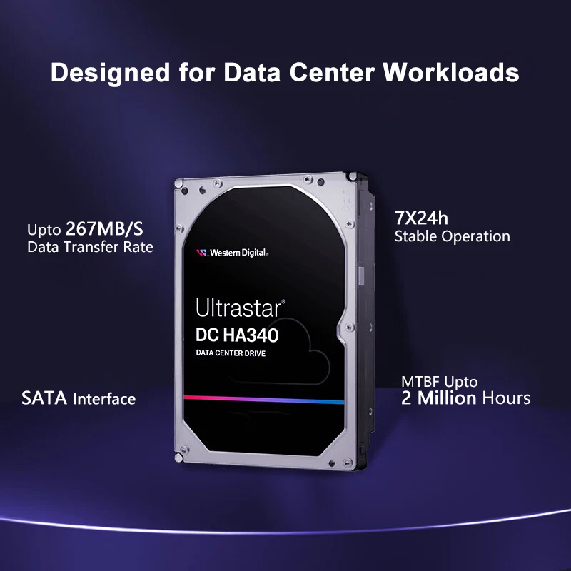 Жесткий диск Western Digital WD 3,5 дюйма, 7200 об/мин, SATA3 WD, 6 ТБ, 8 ТБ, 10 ТБ, 14 ТБ, 24 ТБ, SATA3