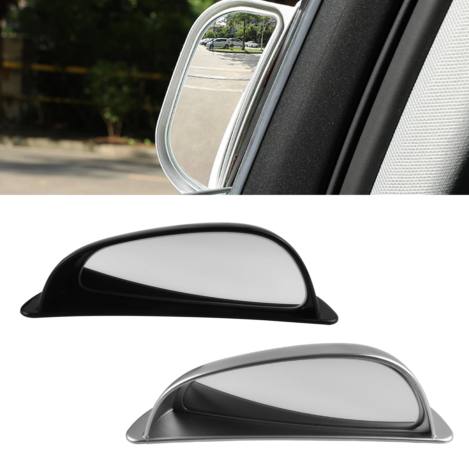 Wide Angle Car Rear View Mirrors Car Parking Auxiliary Rearview Mirror Eliminate Blind Point For Car Safety Dropshipping New