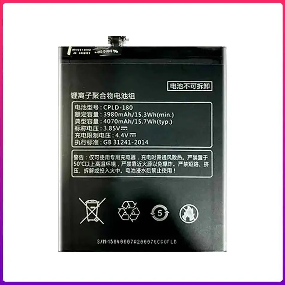 Cpld-180 Premium Replacement Rapid Charging Mobile Phone Battery 4070mAh For Coolpad Cool Changer S1 C105-8 C105-6