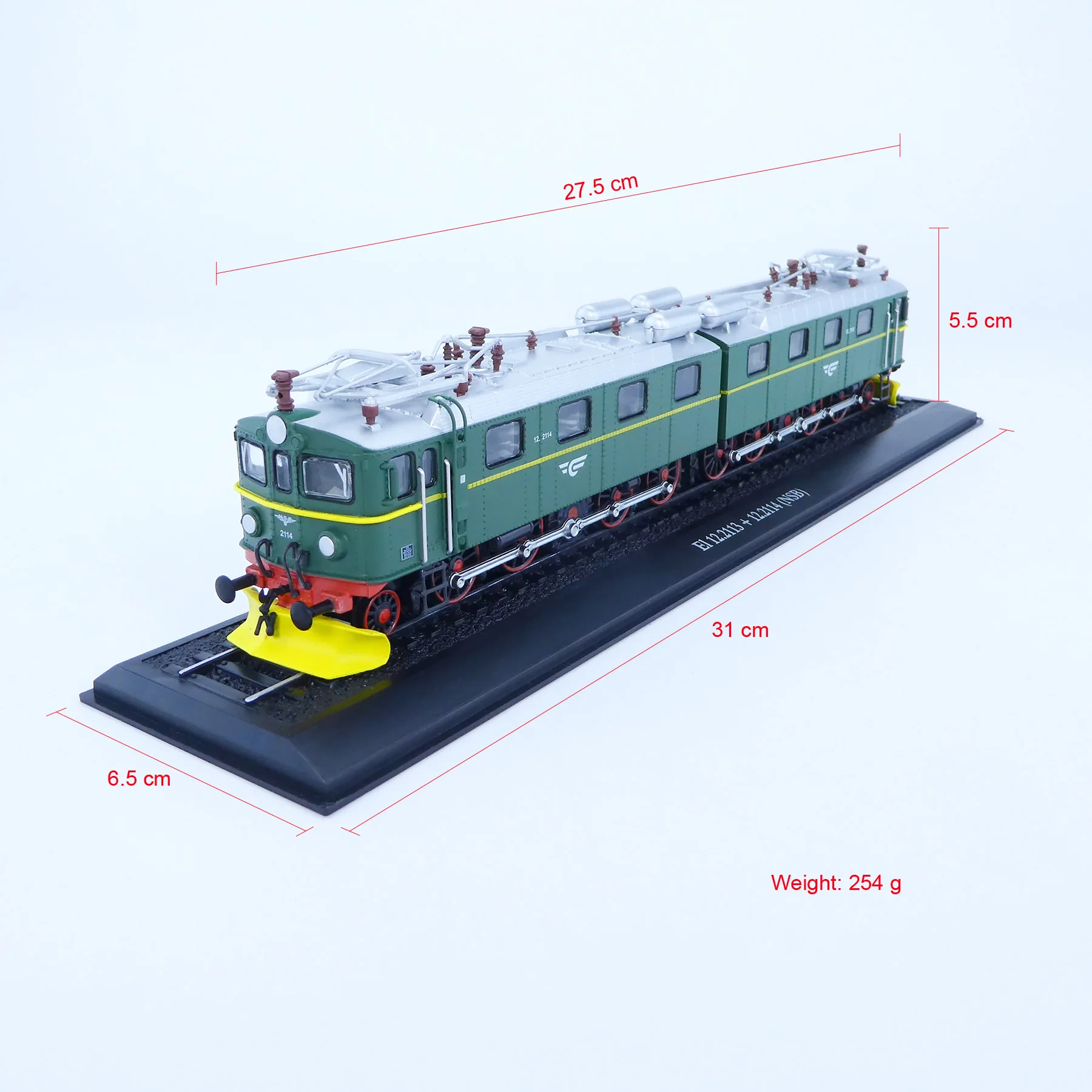 Atlas El 12.2113 + 12.2114 (NSB) TRAIN 1/87 Diecast Model