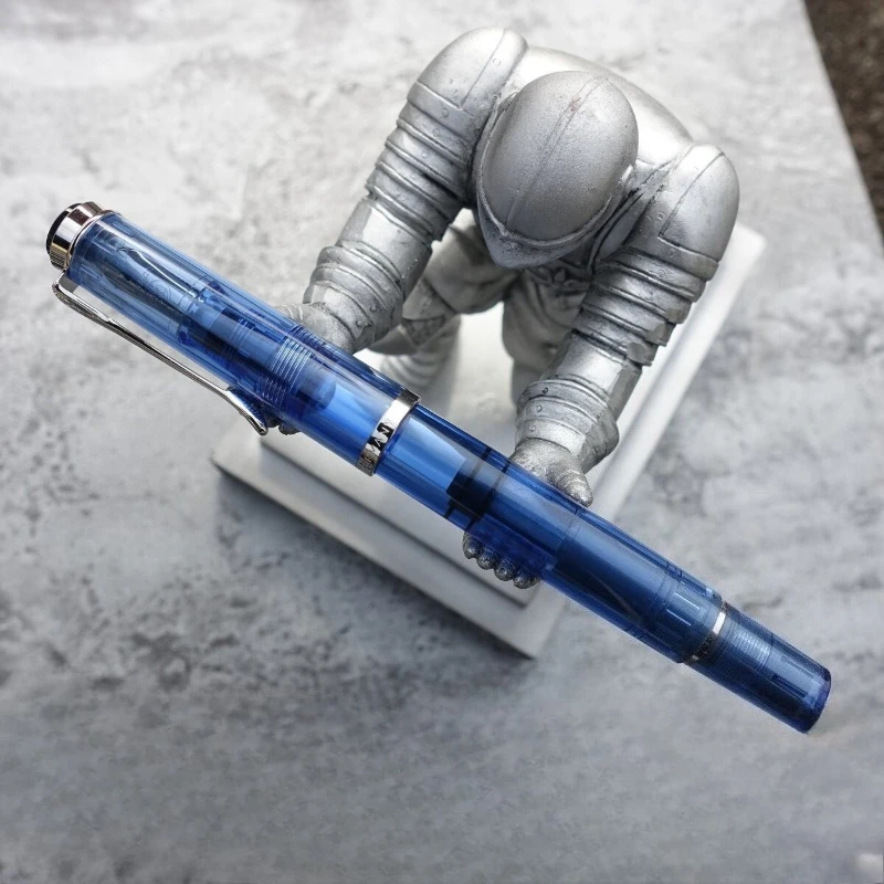 New-Pelikans M205 Blue Marble Fountain Pen M200 Brown Green Colors Resin Luxury Japanese Stationery Ink Pens Writing Popular
