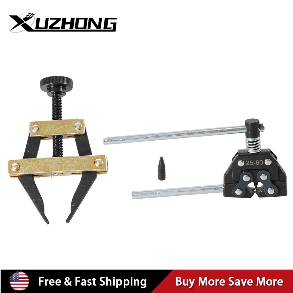 

#25-60 For Motorcycle Bicycle Go Kart ATV Chains Roller Chain Breaker Detacher Cutter Chain Puller Holder Tools Kit Replacement