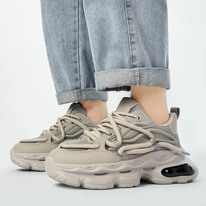 

sneakers Trendy Men Thick bottom height increasing style fashion outdoor street walking Comfortable and high-quality shoes