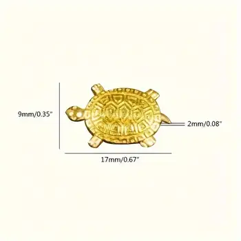 1/10/30/50/100個,風水金龜擺件,招財龜收藏擺件,金屬雕像,財富與好運 8 最佳銷售 風水雕像 - №8