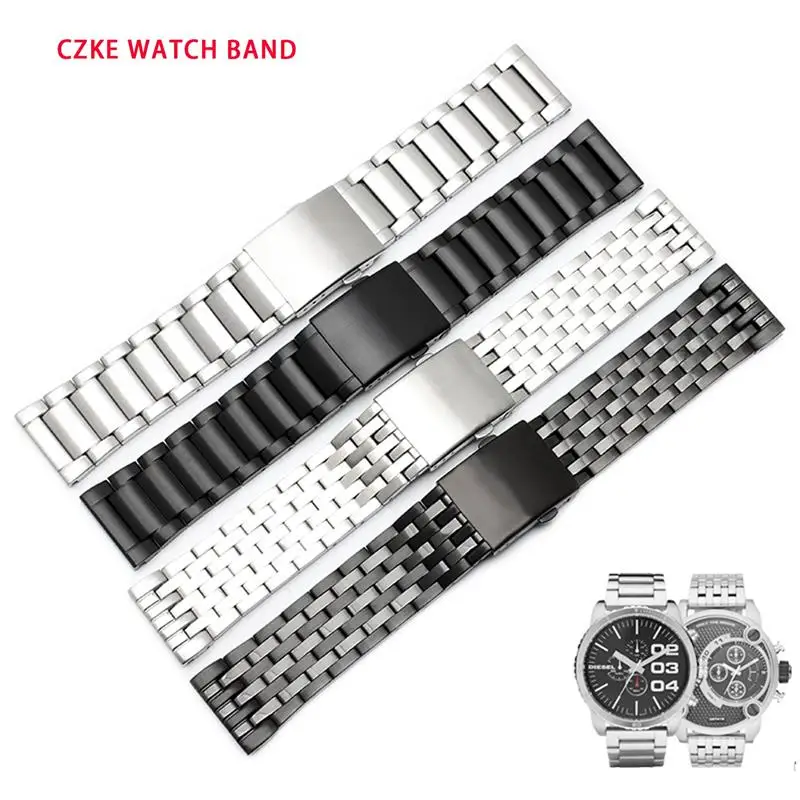 ONECMN For Diesel DZ4316 DZ7395 DZ7305 DZ7330 4358 Watch 24mm 26mm 28mm 30mm Duty Stainless Steel Strap For Men Watchband