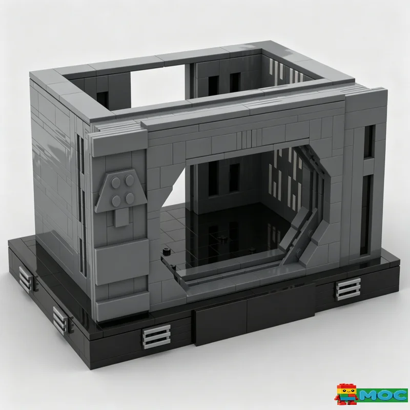 

966PCS Sci Fi Space Battle Scene MOC Diorama Building Blocks Model Assembly Educational Toy For Birthday Collection Display Gift