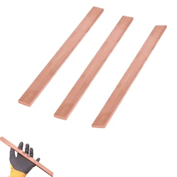 1pc 99.9% Red Copper Flat Metal Plate Thickness 1/1.5/2/3/4/5mm T2 Copper Strip Copper plate DIY Material