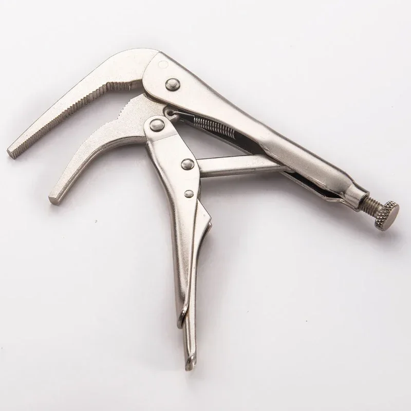 Vice Grip Plier Wrench 90 Bent Nose Locking Pliers Crimping Steel