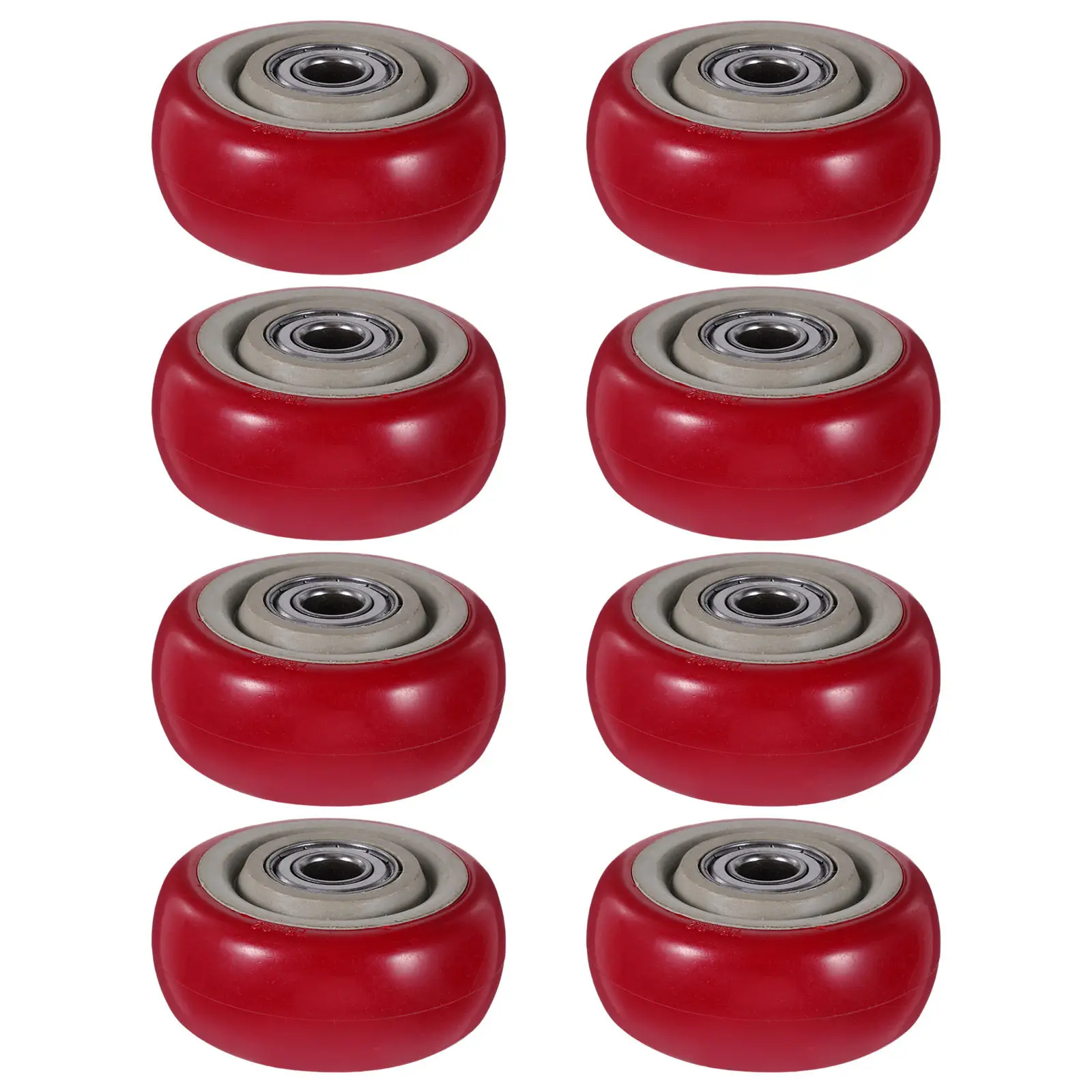 8Pcs 3 Inch Swivel Caster Wheels for Utility Cart Hand Truck Workbench Heavy Duty Polyurethane Replacement Wheels Wear Resistant